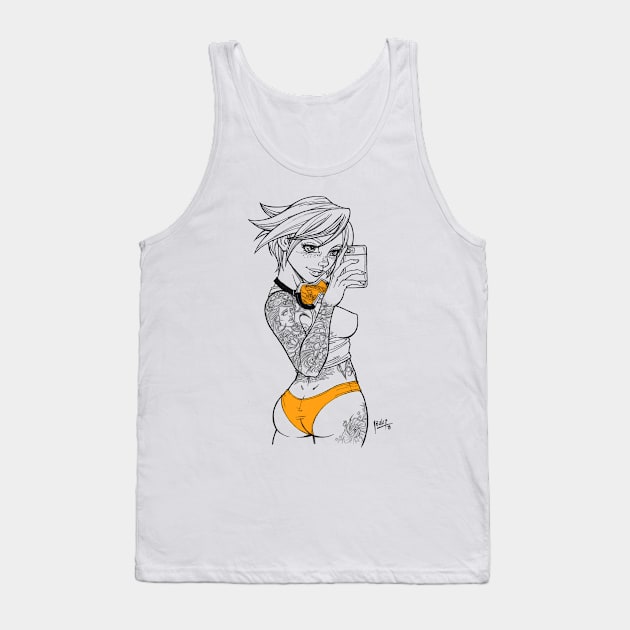 Pin Up Tracer Tank Top by Muglo